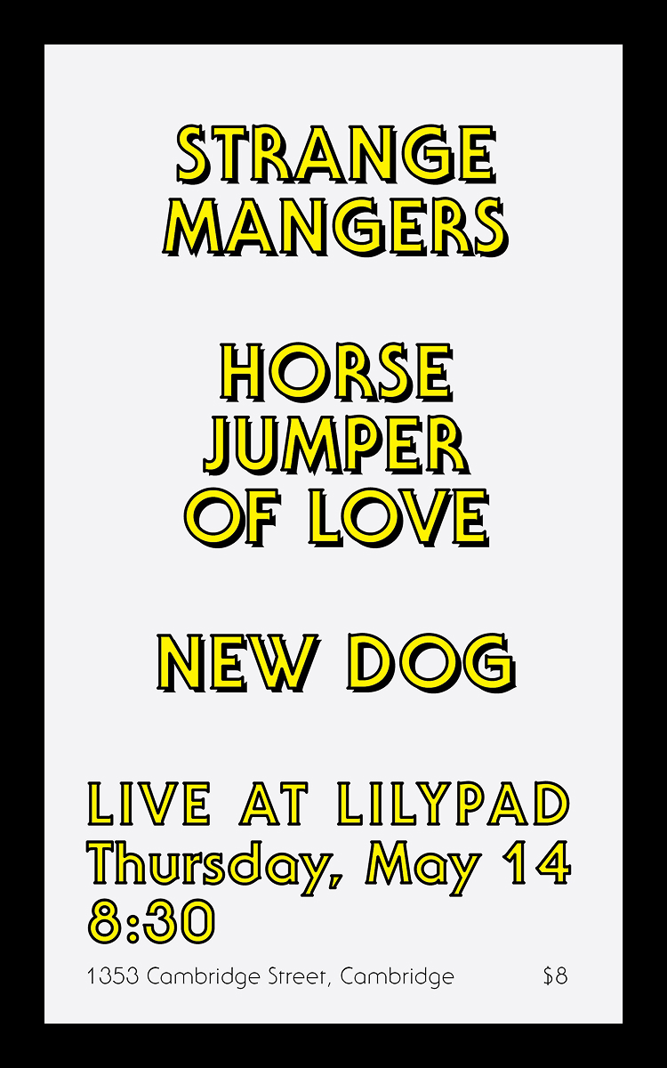 Texture for 3-D model in flyer for Strange Mangers at Lilypad