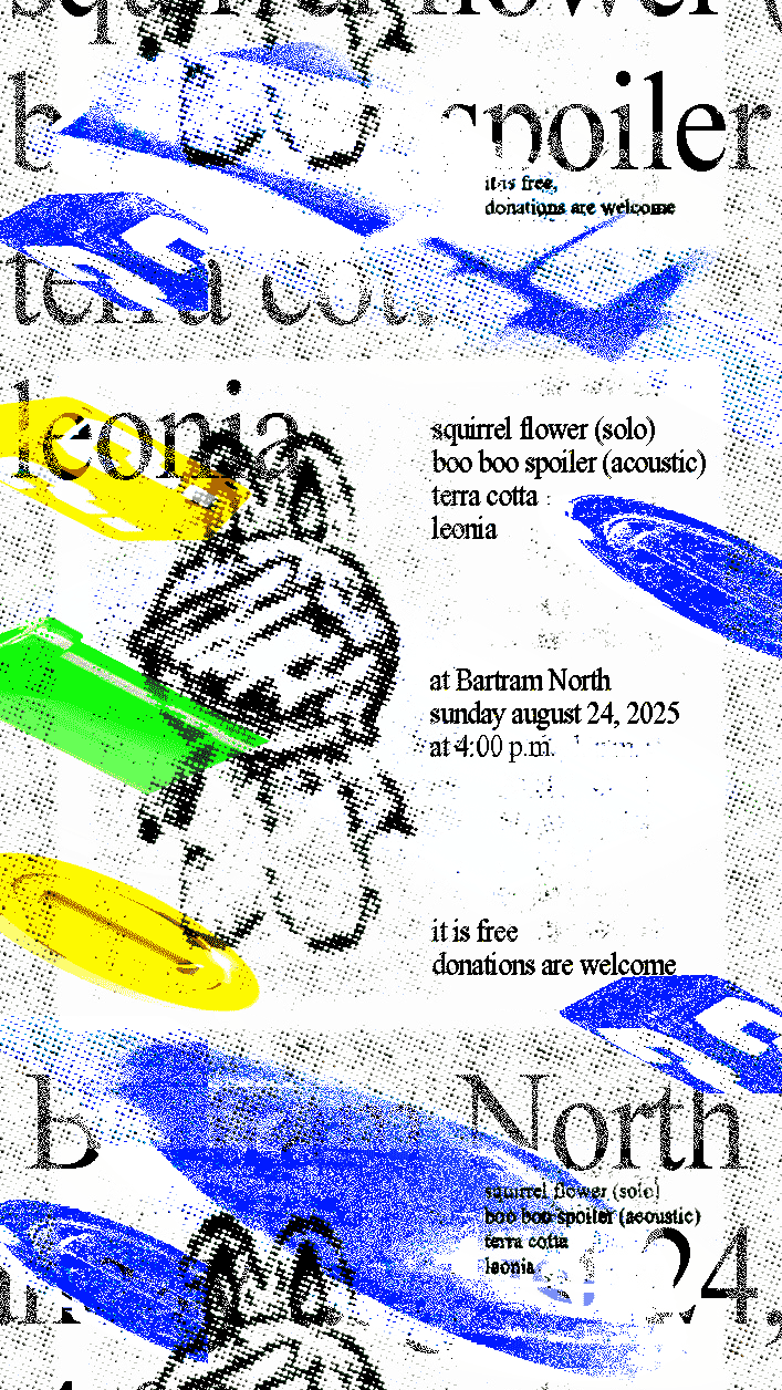 Flyer for for Boo Boo Spoiler at Bartram North on Aug. 24, 2025