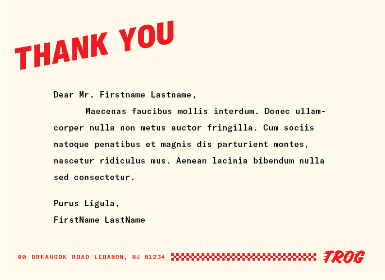 Card Interior design from The Race of Gentlemen with filler text