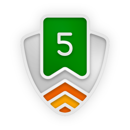 Fifth Bookmarks Badge